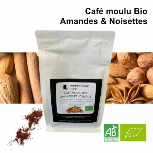 Café moulu Moka Bio Amandes & Noisettes - Parenthese Café