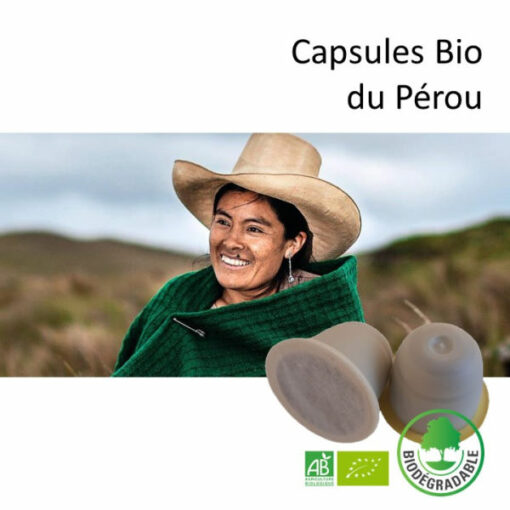 Capsules de café Bio du Pérou
