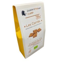 Les carrés Bio - chocolat au Lait & Amandes Caramélisées